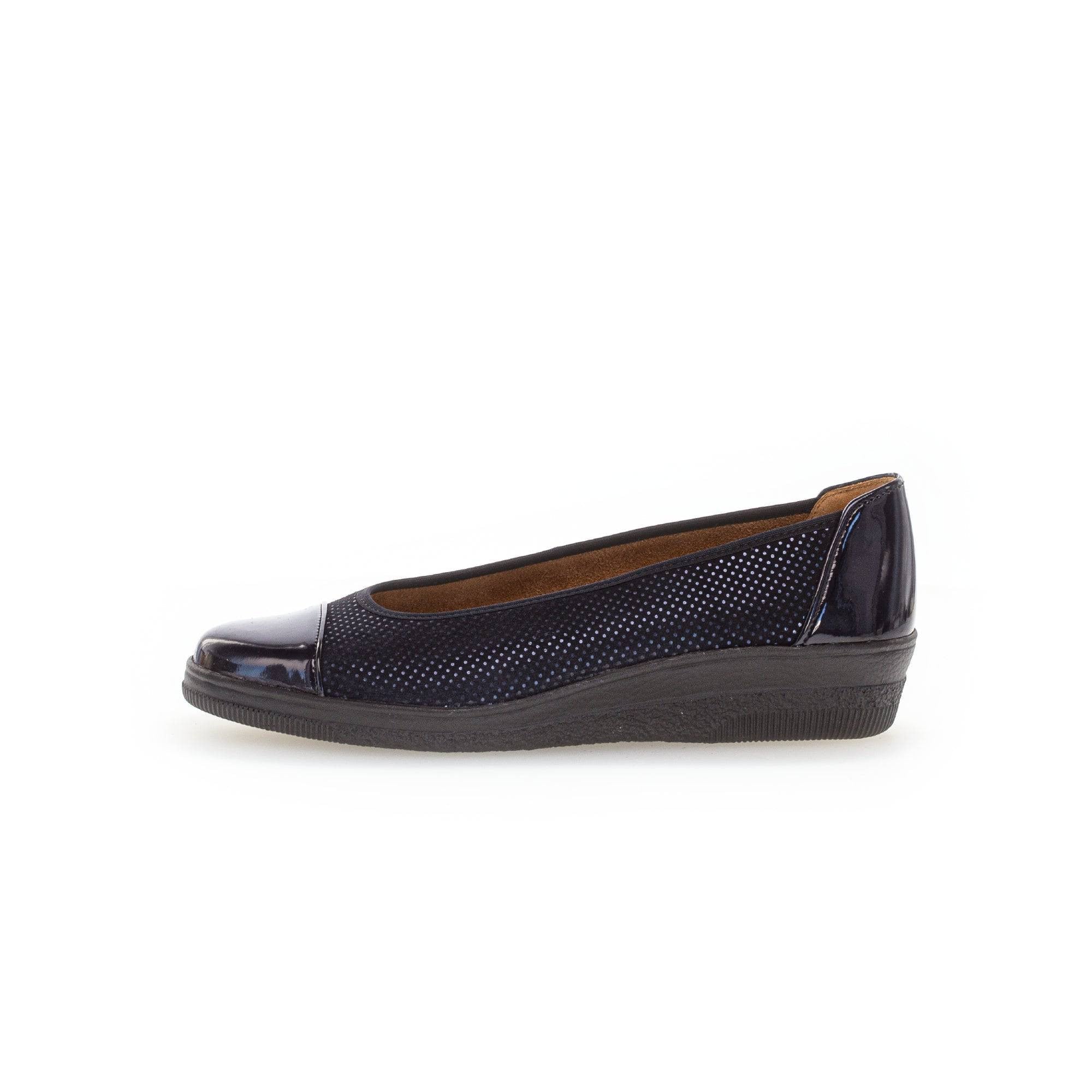 Gabor Petunia 06.402.86 Ladies Ocean Patent Leather Slip On Slip Ons-elevate your sole