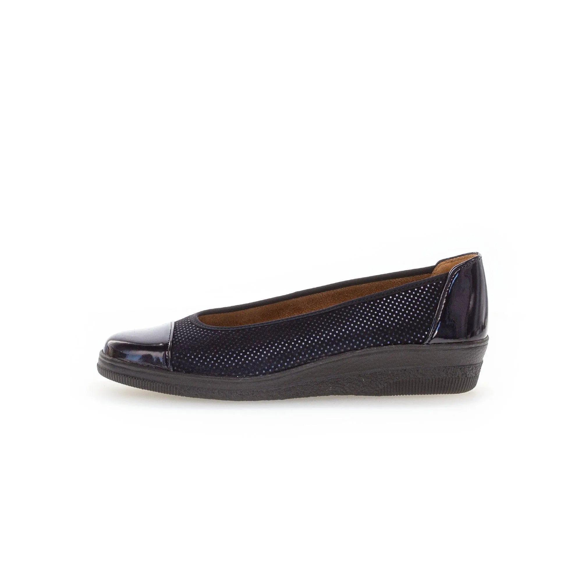 Gabor Petunia 06.402.86 Ladies Ocean Patent Leather Slip On Slip Ons-elevate your sole