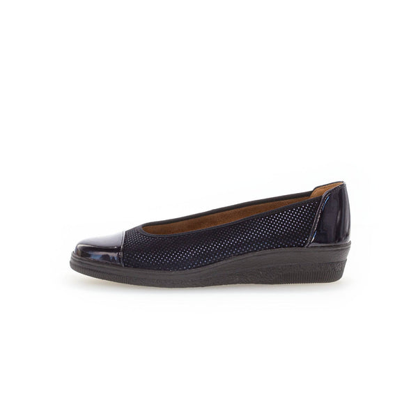 Gabor Petunia 06.402.86 Ladies Ocean Patent Leather Slip On Slip Ons-elevate your sole
