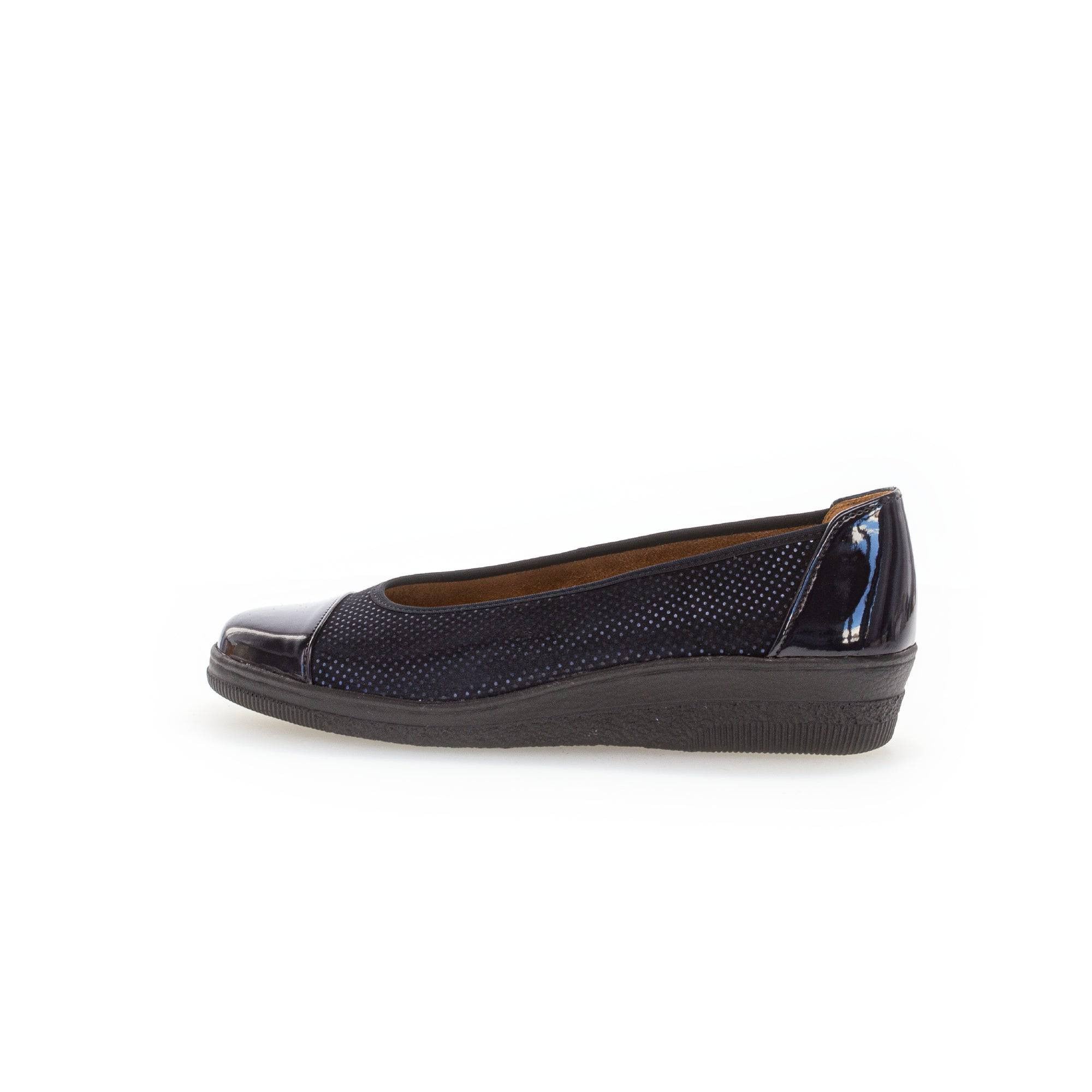Gabor Petunia 06.402.86 Ladies Ocean Patent Leather Slip On Slip Ons-elevate your sole