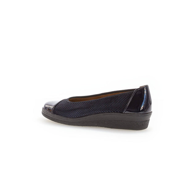 Gabor Petunia 06.402.86 Ladies Ocean Patent Leather Slip On Slip Ons-elevate your sole