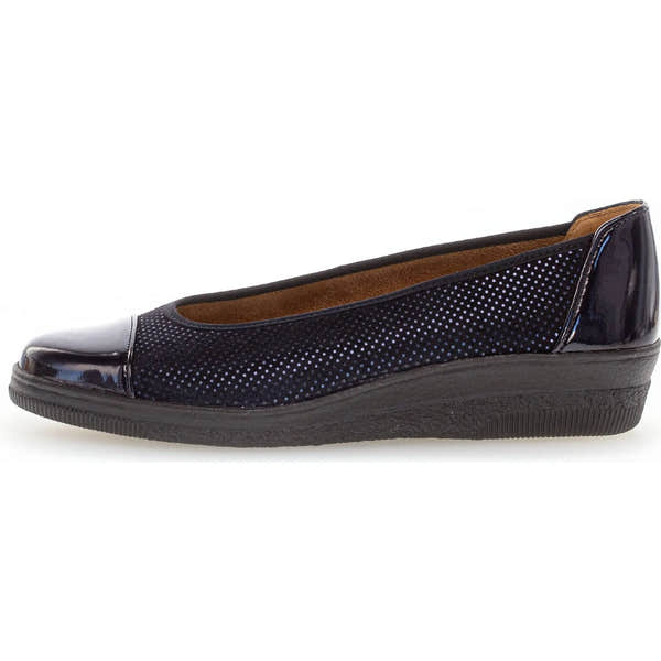 Gabor Petunia 06.402.86 Ladies Ocean Patent Leather Slip On Slip Ons-elevate your sole