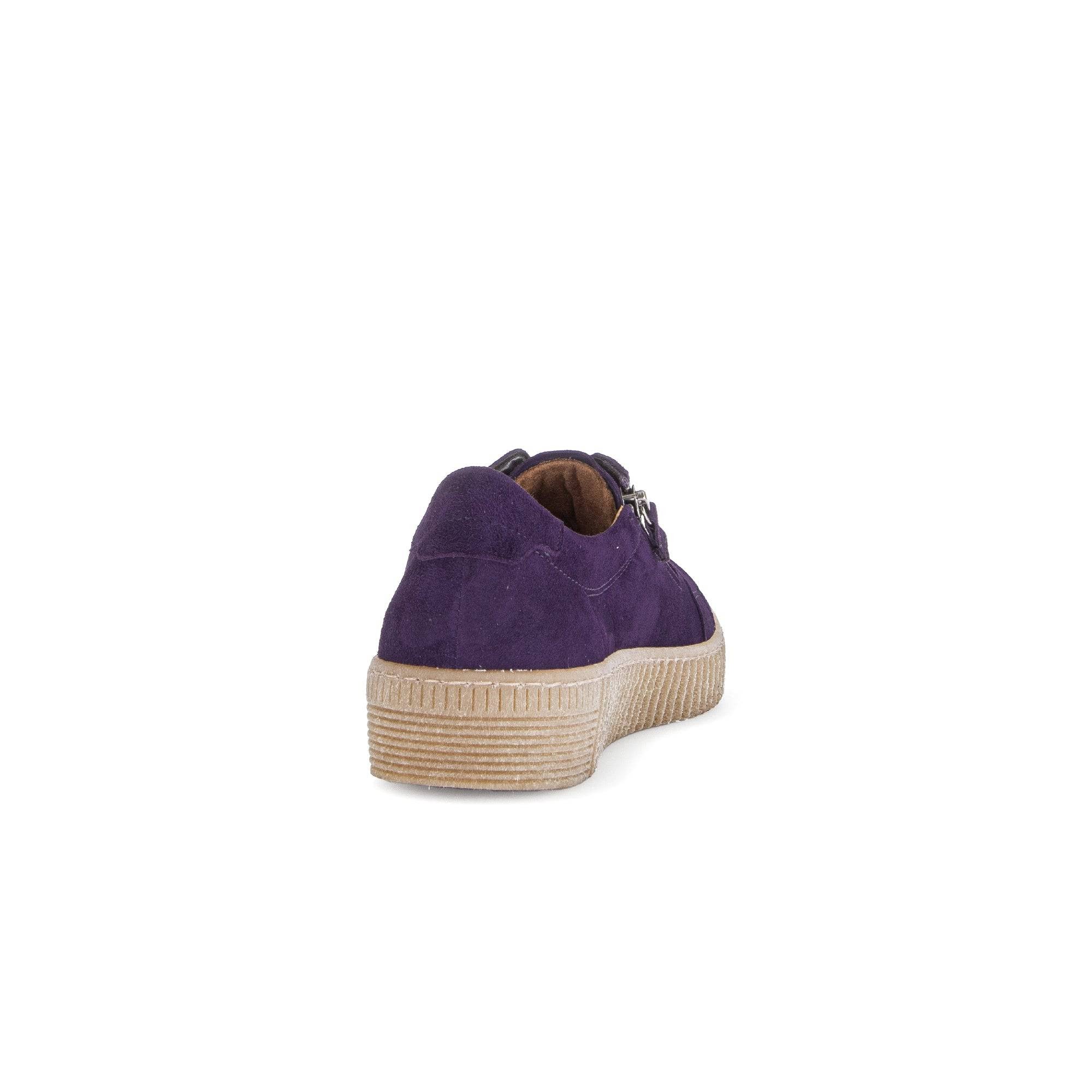 Gabor Wisdom 53.334.13 Ladies Purple Suede Casual Lace Up Trainer-elevate your sole