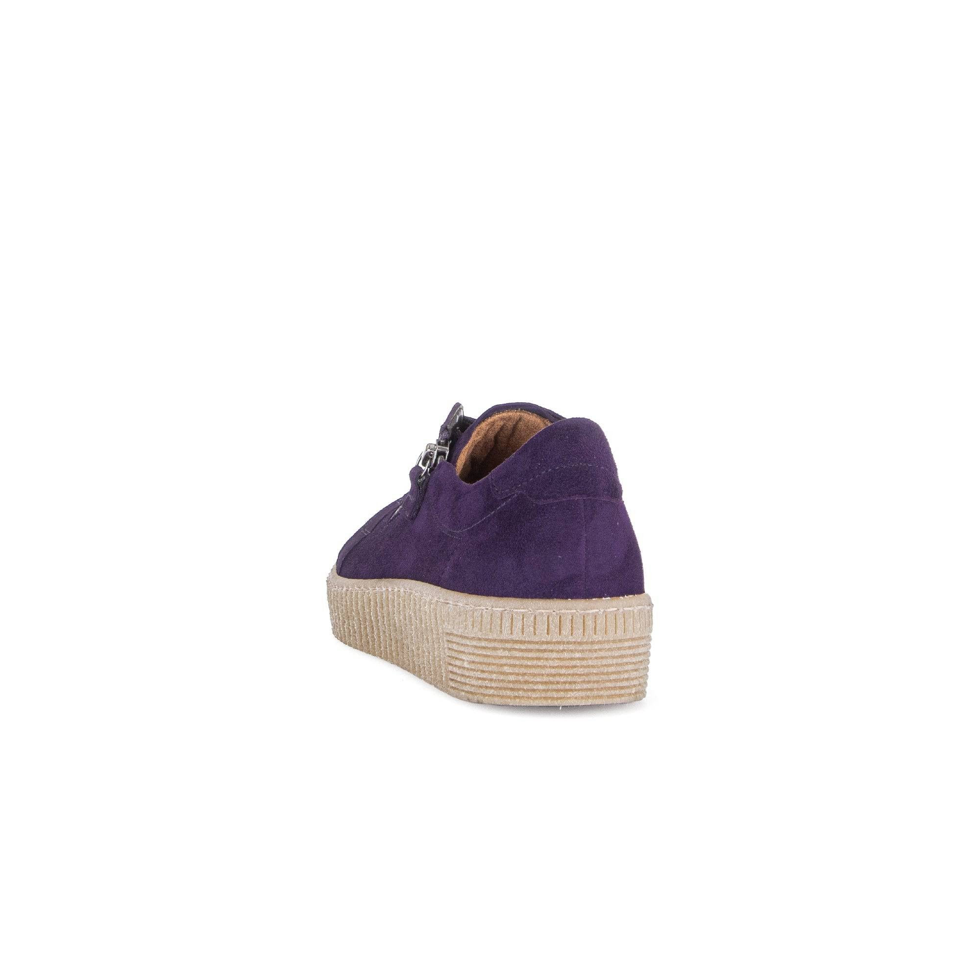 Gabor Wisdom 53.334.13 Ladies Purple Suede Casual Lace Up Trainer-elevate your sole