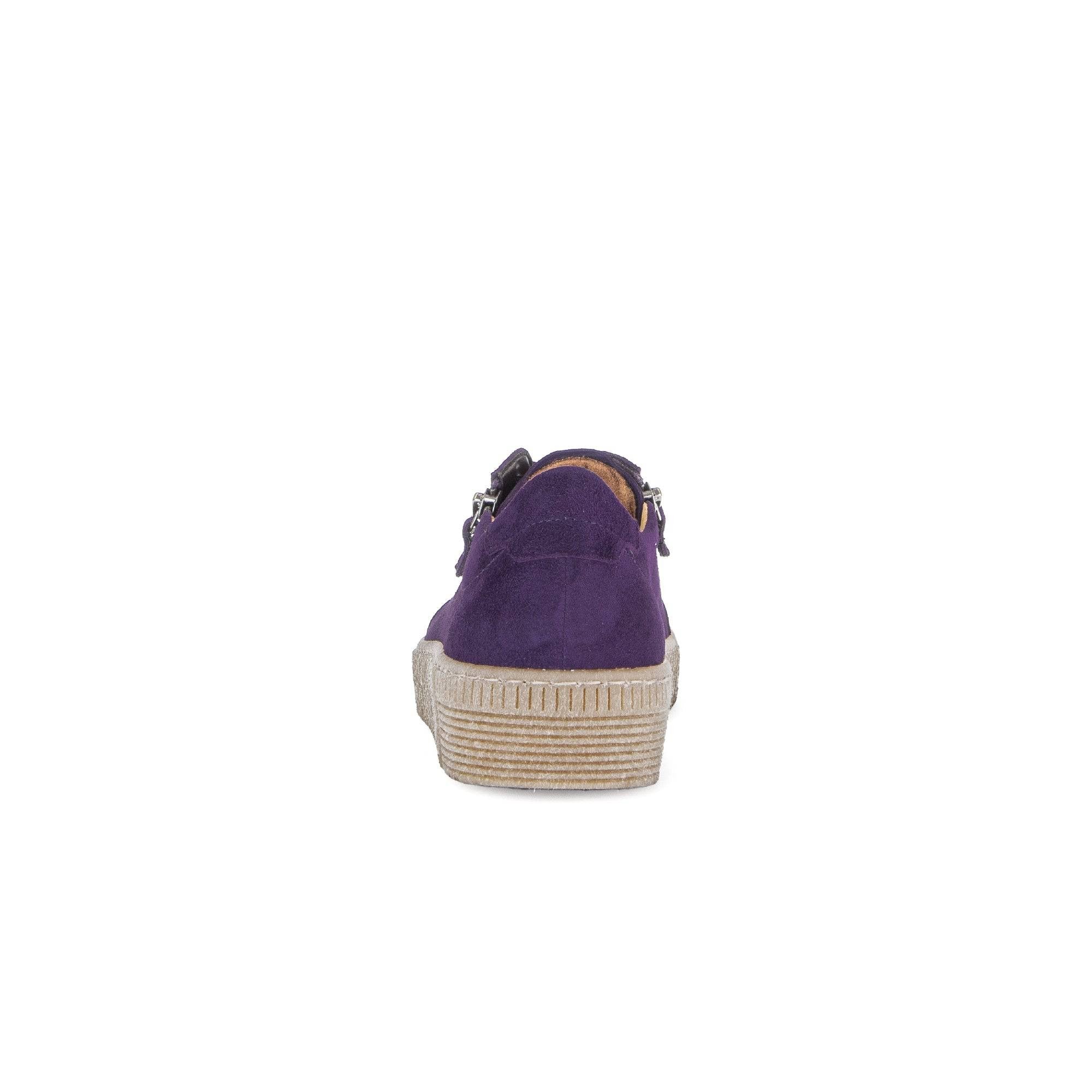 Gabor Wisdom 53.334.13 Ladies Purple Suede Casual Lace Up Trainer-elevate your sole