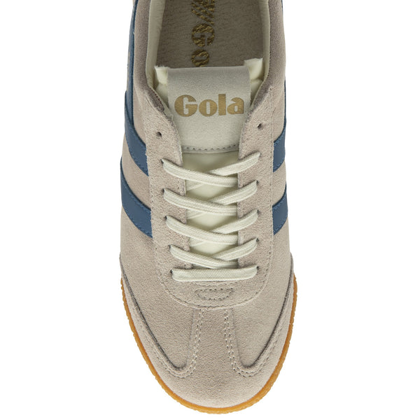 Gola Elan Ladies Blossom/Marine Blue/Deep Red Leather Lace Up Trainers-elevate your sole