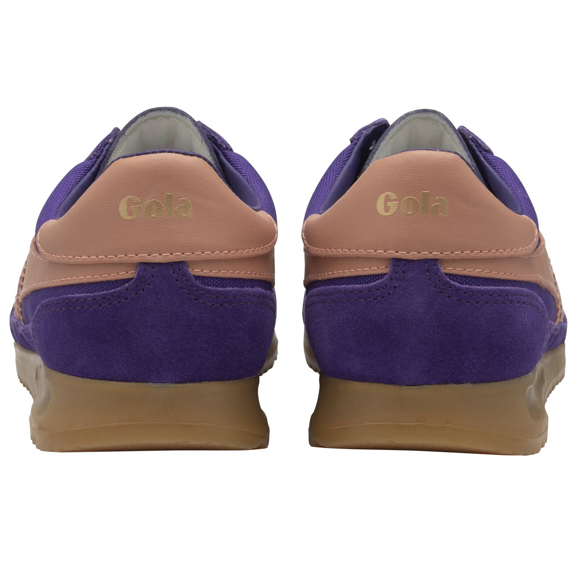 Gola Tornado Ladies Royal Purple/Terracotta Suede Lace Up Trainers-elevate your sole