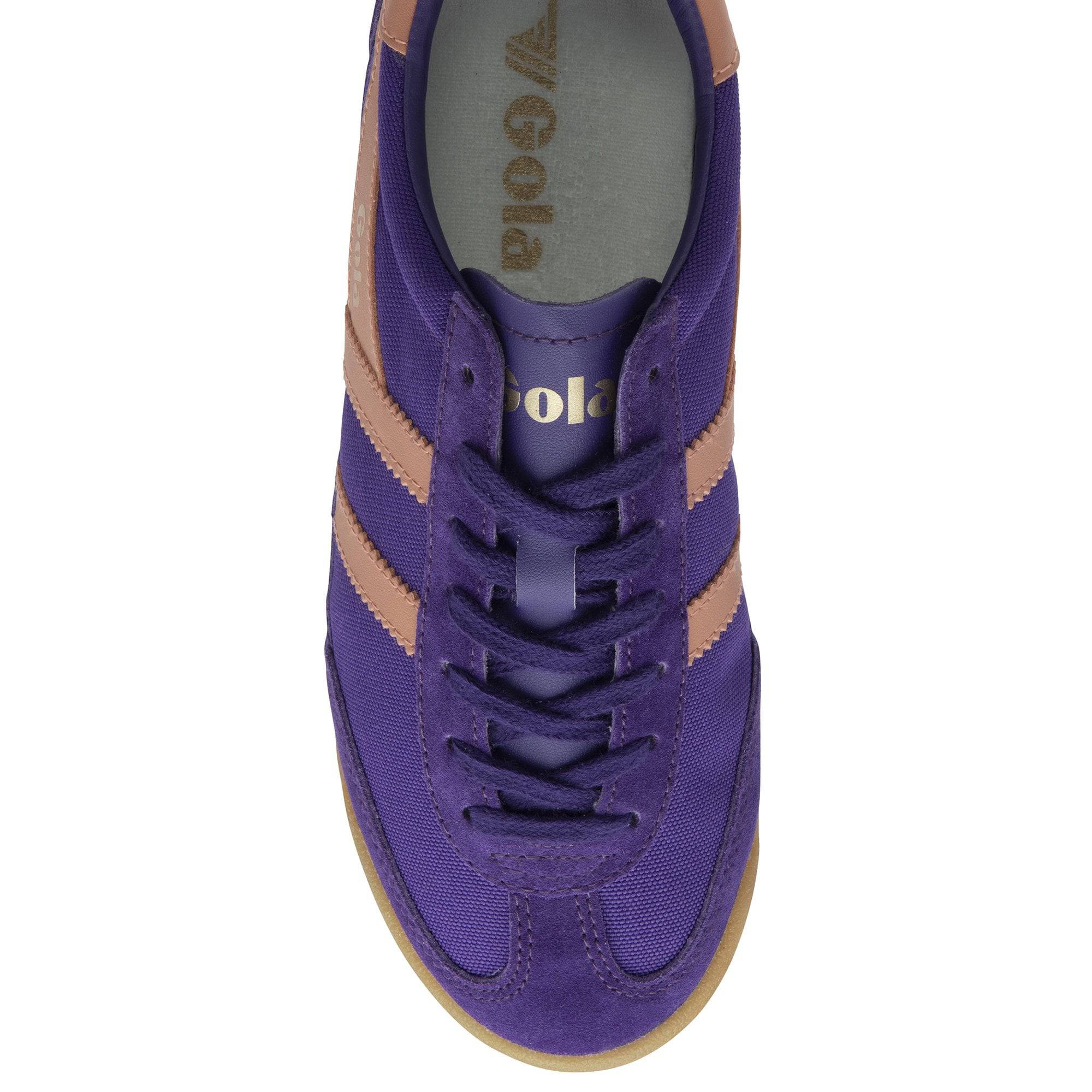Gola Tornado Ladies Royal Purple/Terracotta Suede Lace Up Trainers-elevate your sole