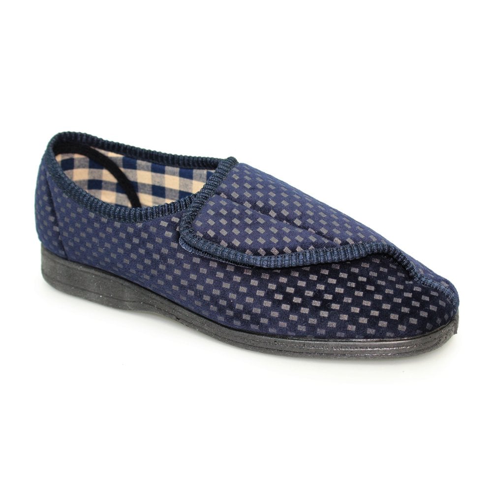Good Year Columbus KMG125 Mens Navy Touch Fastening Slipper-elevate your sole