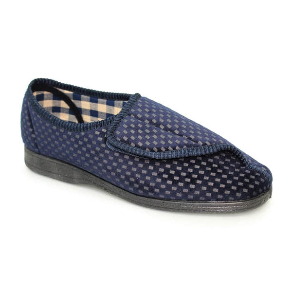 Good Year Columbus KMG125 Mens Navy Touch Fastening Slipper-elevate your sole