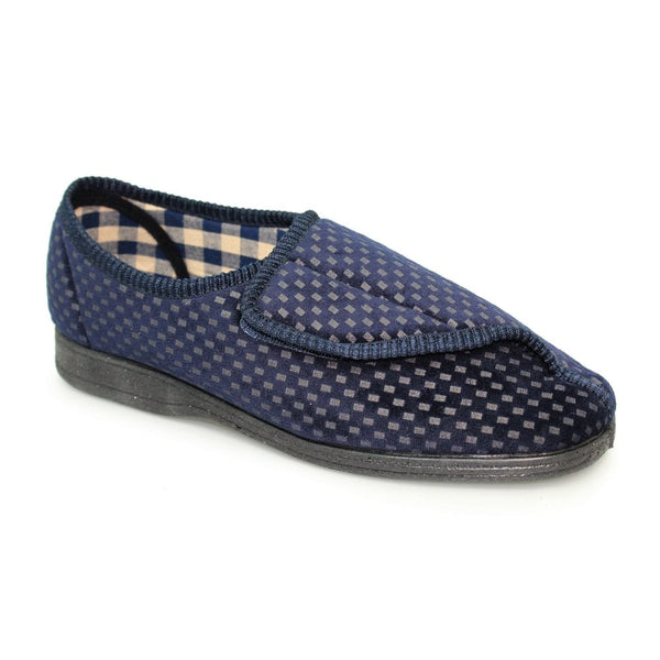 Good Year Columbus KMG125 Mens Navy Touch Fastening Slipper-elevate your sole