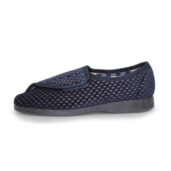 Good Year Columbus KMG125 Mens Navy Touch Fastening Slipper-elevate your sole