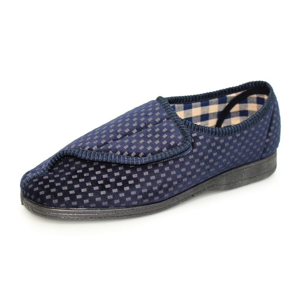 Good Year Columbus KMG125 Mens Navy Touch Fastening Slipper-elevate your sole