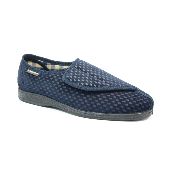 Good Year Columbus KMG125 Mens Navy Touch Fastening Slipper-elevate your sole