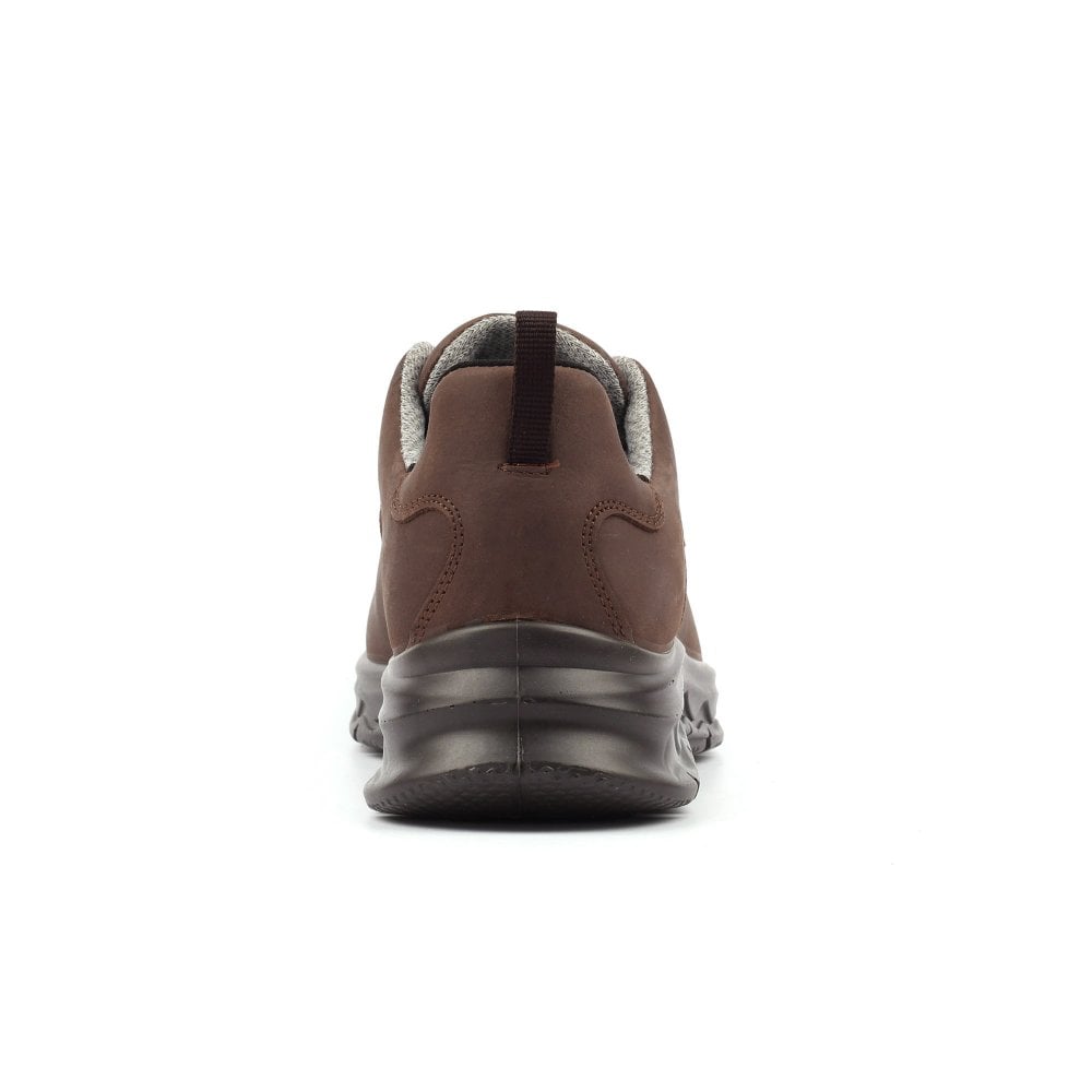 Grisport BMG087 Cloudstep Brown Leather Lace-Up Shoes, sturdy design, cushioned sole, available in brown leather.