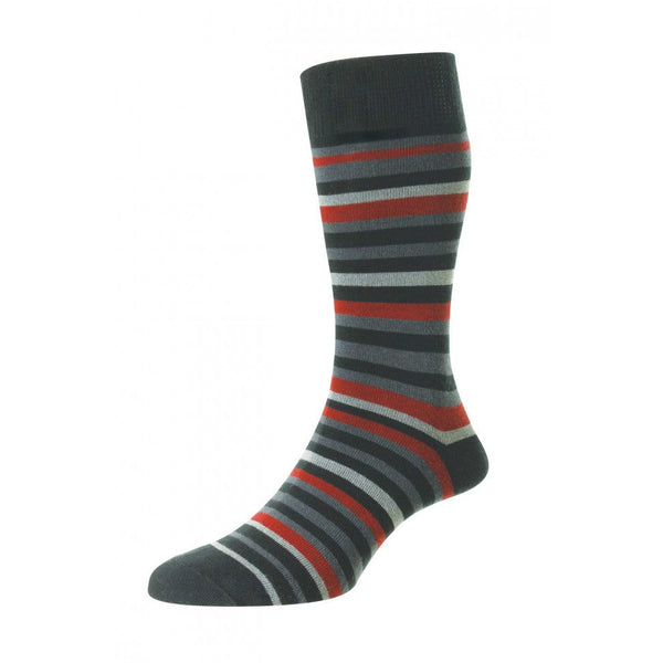 HJ Socks HJ640 Multi Stripe Comfort Top Socks-elevate your sole