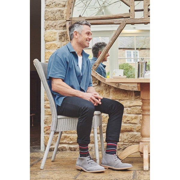 HJ Socks HJ640 Multi Stripe Comfort Top Socks-elevate your sole