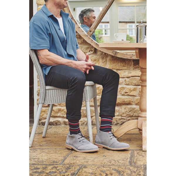 HJ Socks HJ640 Multi Stripe Comfort Top Socks-elevate your sole