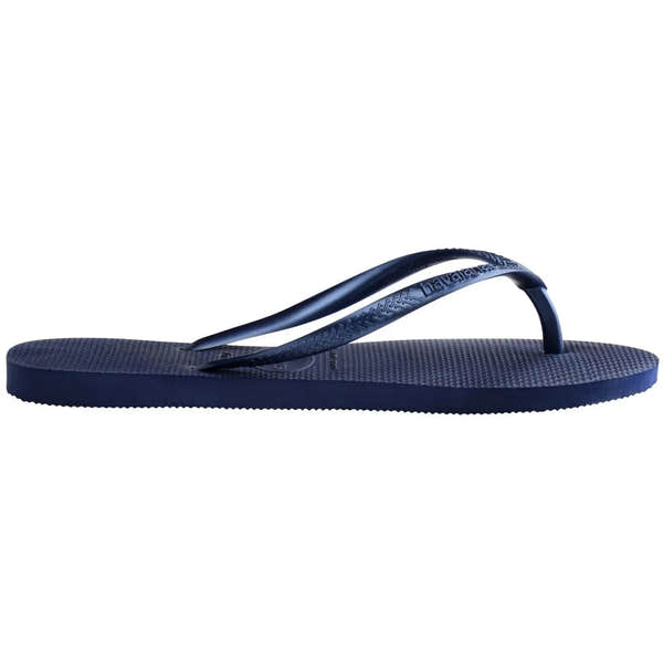 Havaianas Slim Ladies Navy Toe Post Sandals