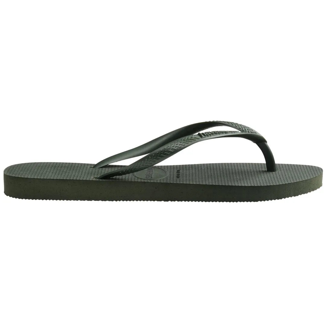 Havaianas Slim Ladies Olive Toe Post Sandals
