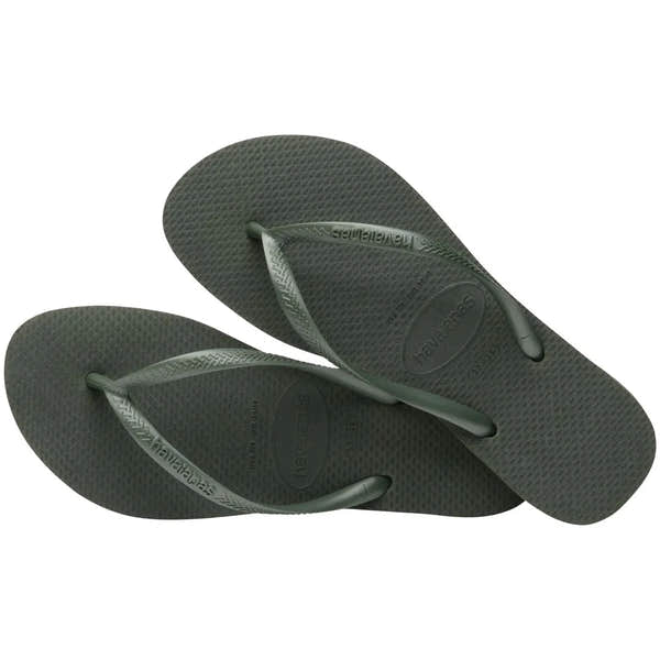 Havaianas Slim Ladies Olive Toe Post Sandals