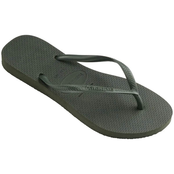 Havaianas Slim Ladies Olive Toe Post Sandals