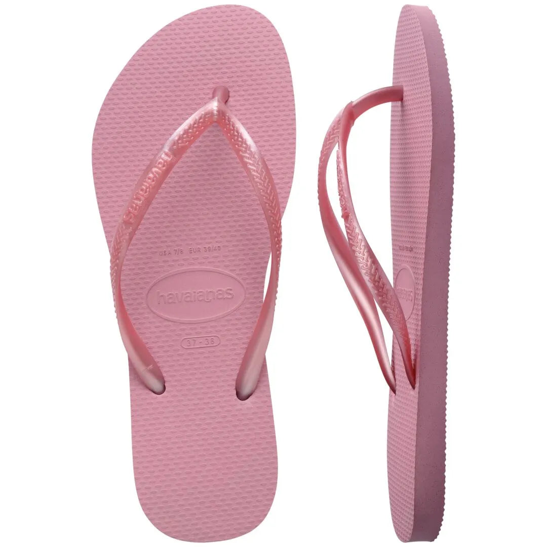 Havaianas Slim Ladies Rose Chiffon Toe Post Sandals