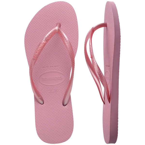 Havaianas Slim Ladies Rose Chiffon Toe Post Sandals