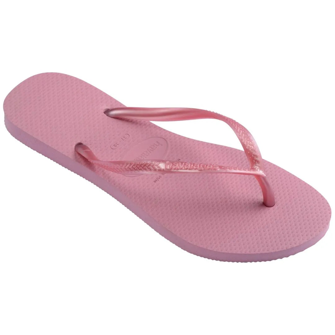 Havaianas Slim Ladies Rose Chiffon Toe Post Sandals