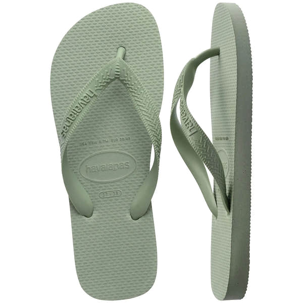 Havaianas Top Senses Ladies Smoke Green Toe Post Sandals