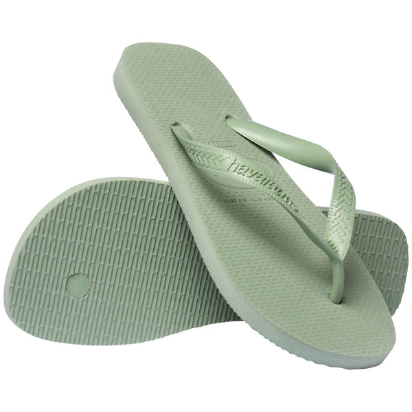 Havaianas Top Senses Ladies Smoke Green Toe Post Sandals