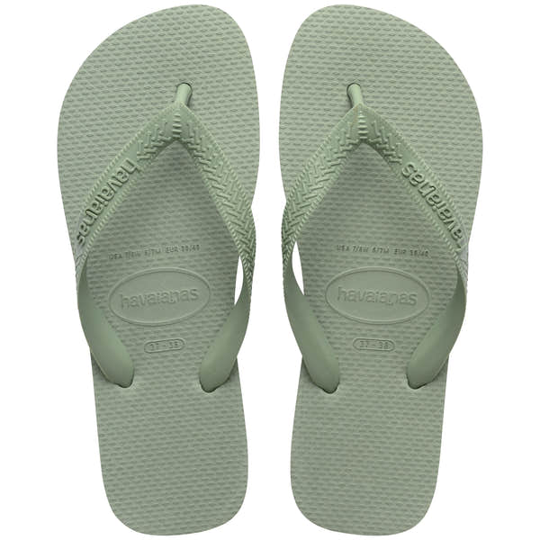 Havaianas Top Senses Ladies Smoke Green Toe Post Sandals