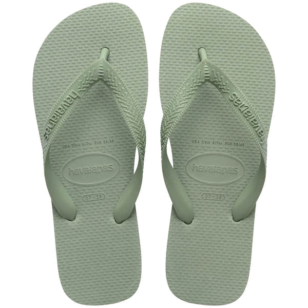 Havaianas Top Senses Ladies Smoke Green Toe Post Sandals
