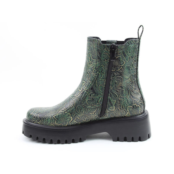 Heavenly Feet Alana Ladies Forest Vegan Zip & Lace Ankle Boots-elevate your sole