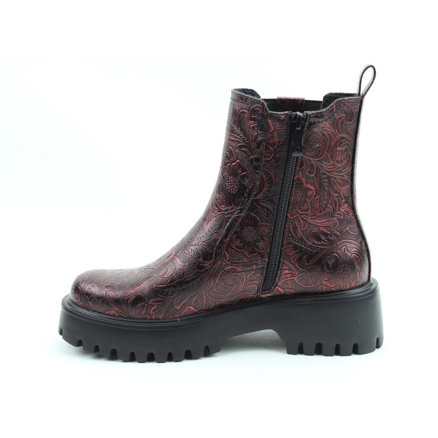 Heavenly Feet Alana Ladies Ruby Vegan Zip & Lace Ankle Boots-elevate your sole