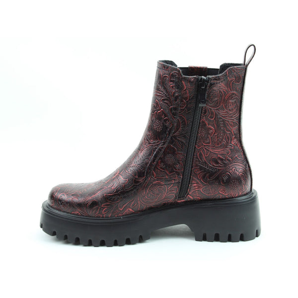 Heavenly Feet Alana Ladies Ruby Vegan Zip & Lace Ankle Boots-elevate your sole