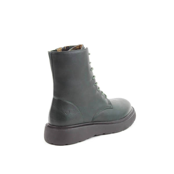 Heavenly Feet Fern Ladies Dark Ocean Navy Vegan Zip & Lace Ankle Boots-elevate your sole