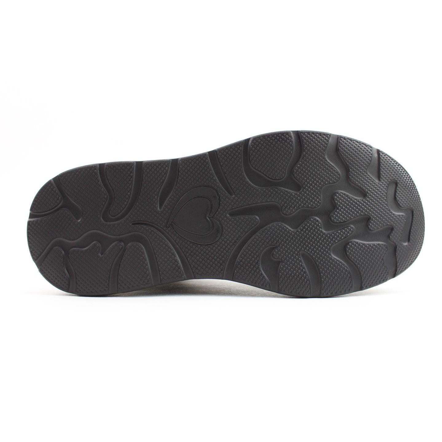 Heavenly Feet Fern Ladies navy vegan ankle boots with zip and lace, anti-slip sole, stylish design.