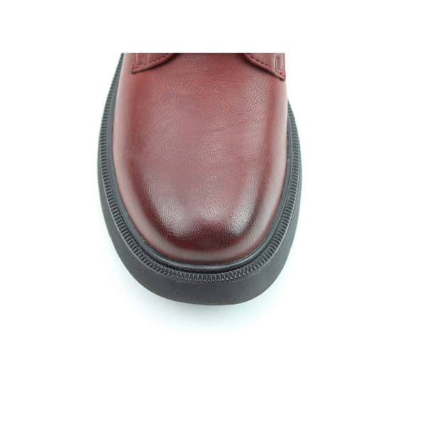 Heavenly Feet Fern Ladies Ruby Red Vegan Zip & Lace Ankle Boots-elevate your sole