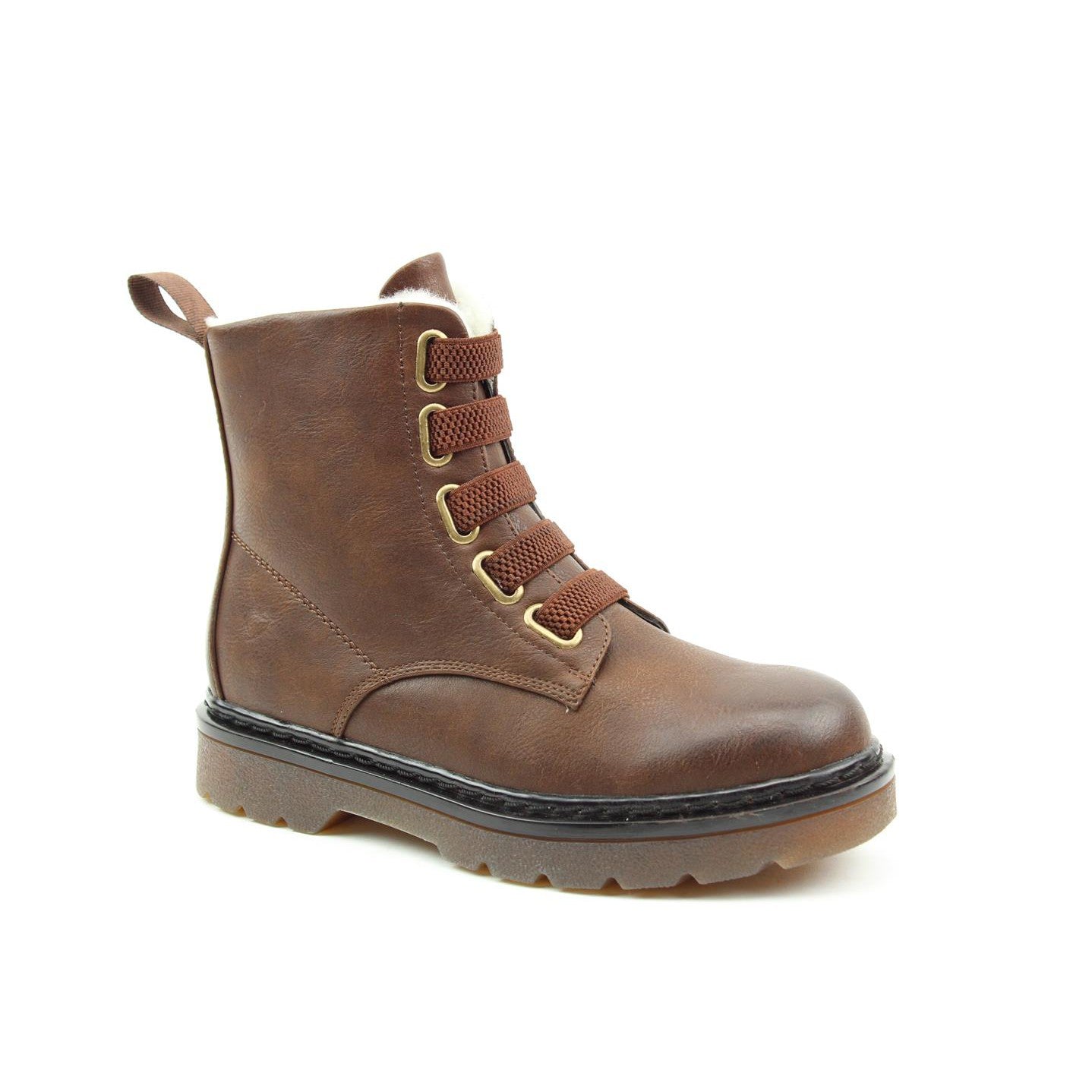 Heavenly Feet Kentucky Ladies Chocolate Elastic Mock Laced Side Zip Ankle Boots-elevate your sole