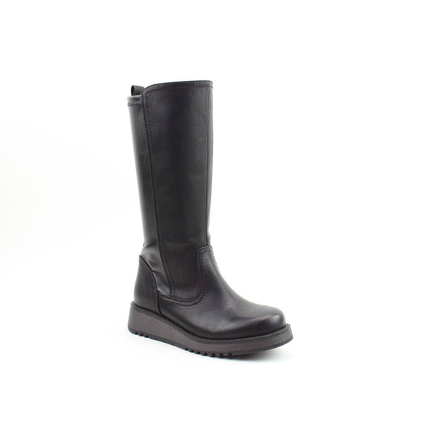 Heavenly Feet Luna Ladies Black Vegan Side Zip Knee High Boots-elevate your sole