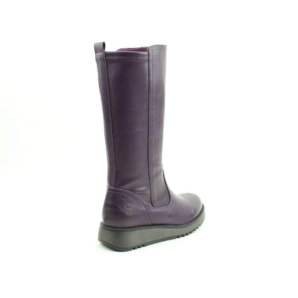 Heavenly Feet Luna Ladies Purple Vegan Side Zip Knee High Boots-elevate your sole