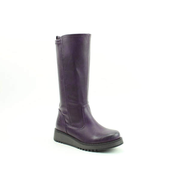 Heavenly Feet Luna Ladies Purple Vegan Side Zip Knee High Boots-elevate your sole