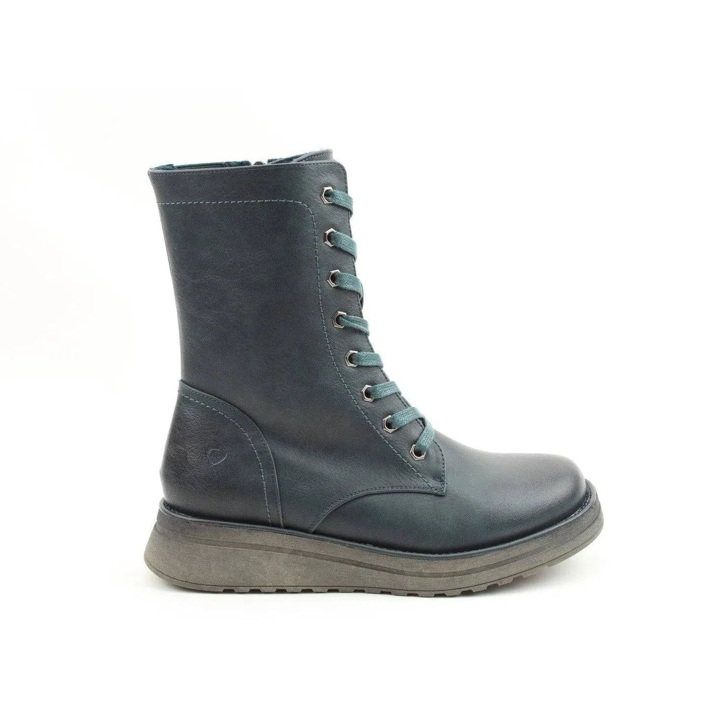 Heavenly Feet Martina 4 Ladies Ocean Vegan Zip & Lace Ankle Boots-elevate your sole