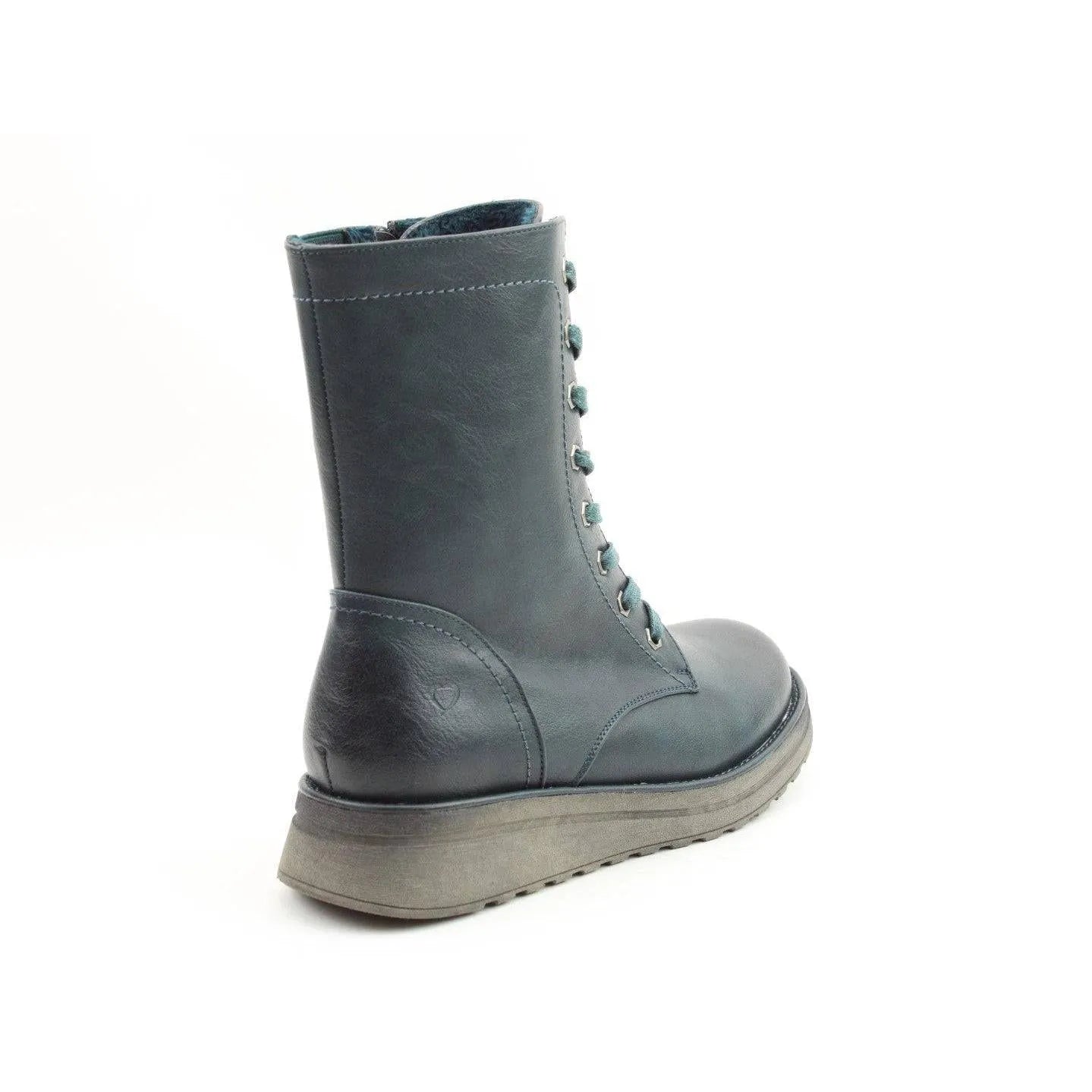 Heavenly Feet Martina 4 Ladies Ocean Vegan Zip & Lace Ankle Boots-elevate your sole