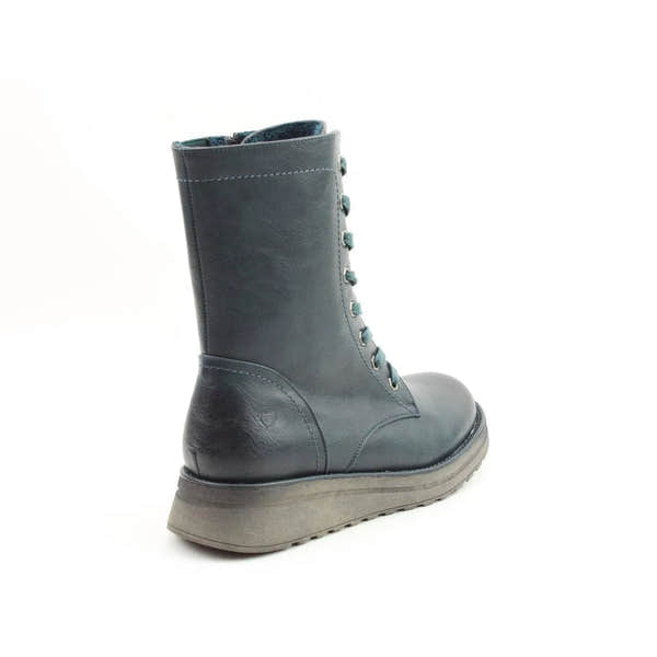 Heavenly Feet Martina 4 Ladies Ocean Vegan Zip & Lace Ankle Boots-elevate your sole
