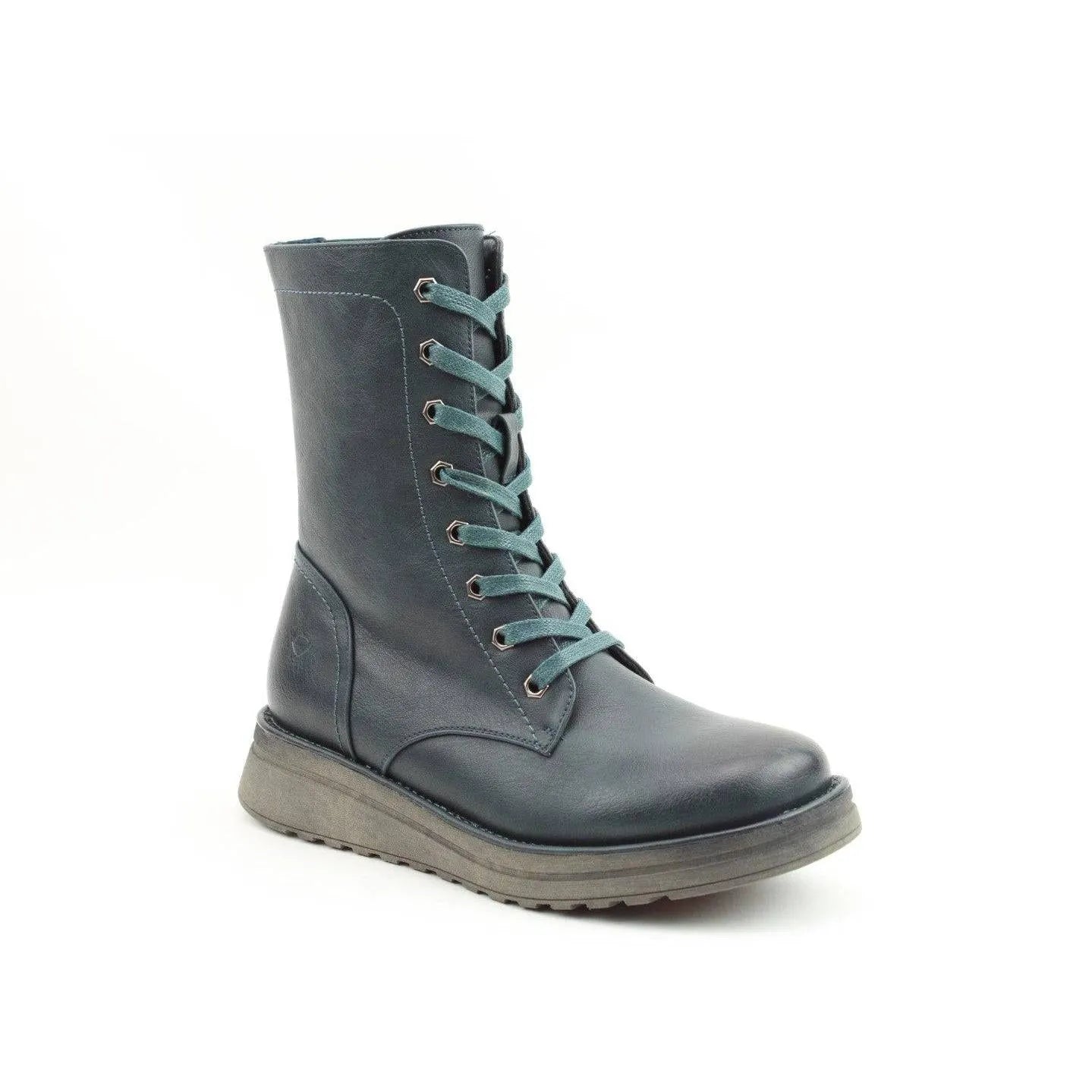 Heavenly Feet Martina 4 Ladies Ocean Vegan Zip & Lace Ankle Boots-elevate your sole