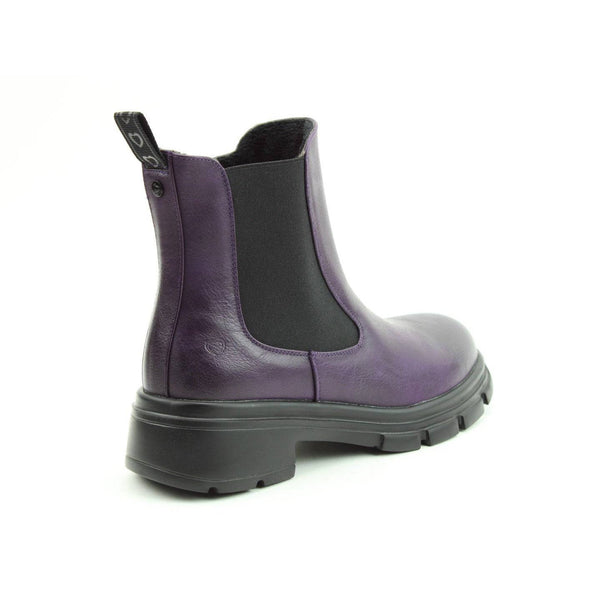 Heavenly Feet Remy Ladies Purple Vegan Side Zip Ankle Boots-elevate your sole