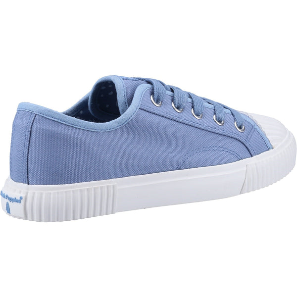 Hush Puppies Brooke Ladies Blue Textile Lace Up Trainers-elevate your sole