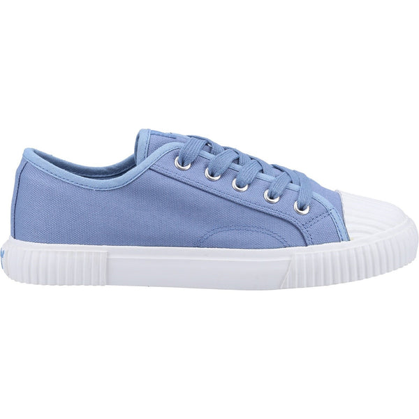 Hush Puppies Brooke Ladies Blue Textile Lace Up Trainers-elevate your sole